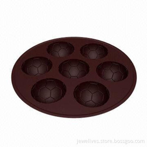 3D football silicone chocolate molds